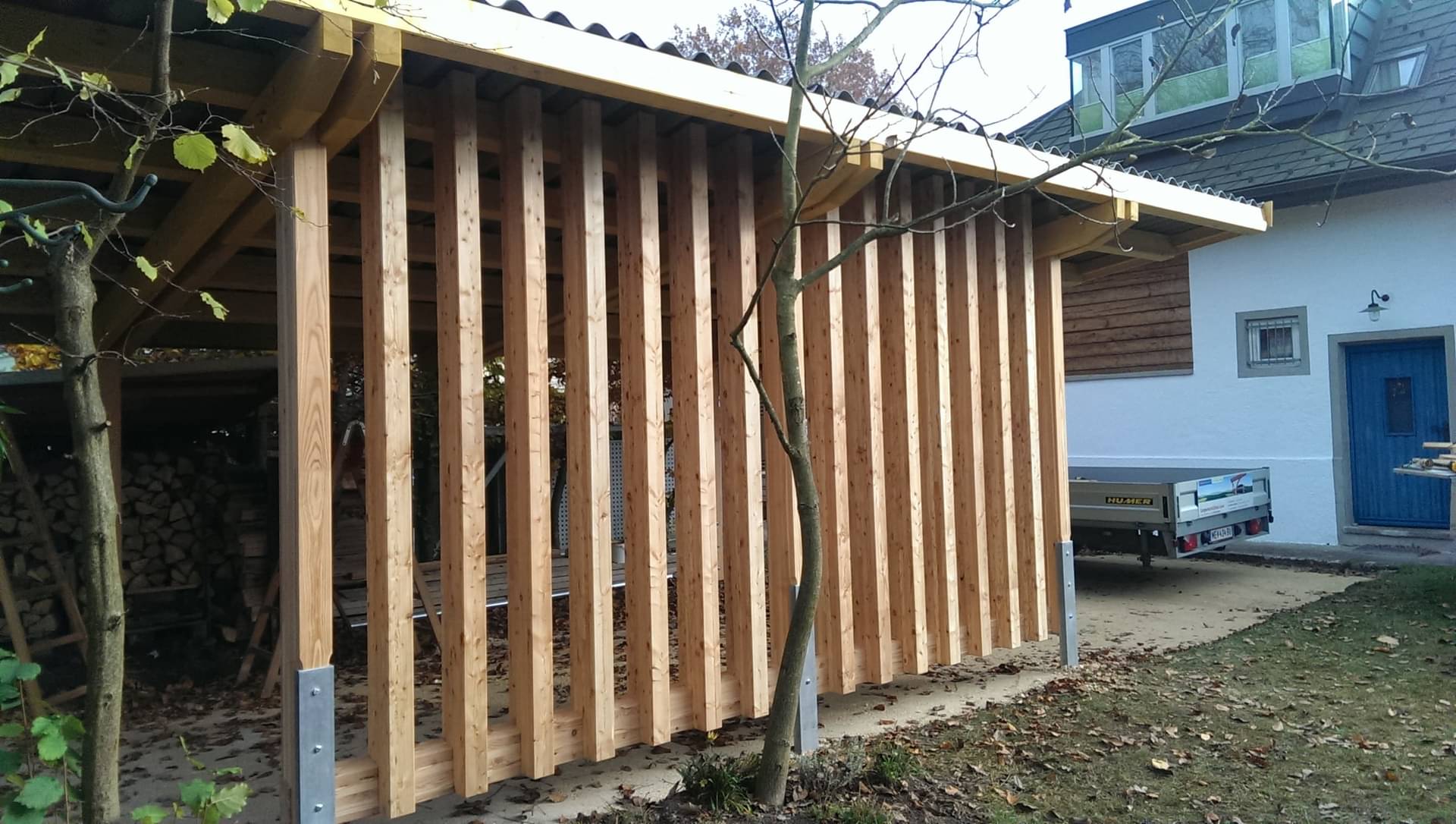 Holzbau Sichtschutz